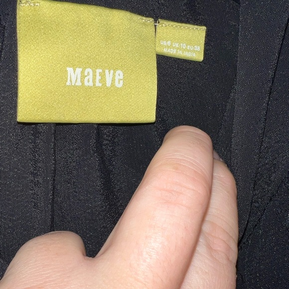 Maeve Anthropologie Black Cold Shoulder Tunic Top - Picture 11 of 13